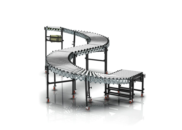 Flexible roller conveyor